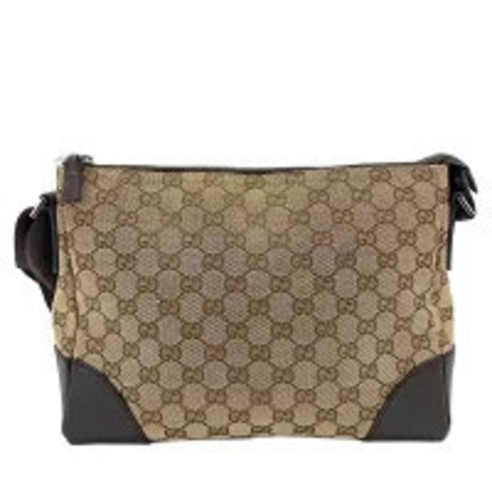 Gucci Shoulder Bag Cream GG Canvas Beige Cream Tan